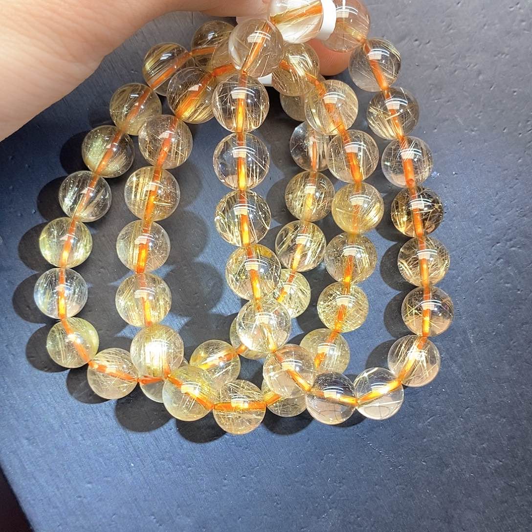 水晶手链未镶嵌5金发11mm多样性发其一