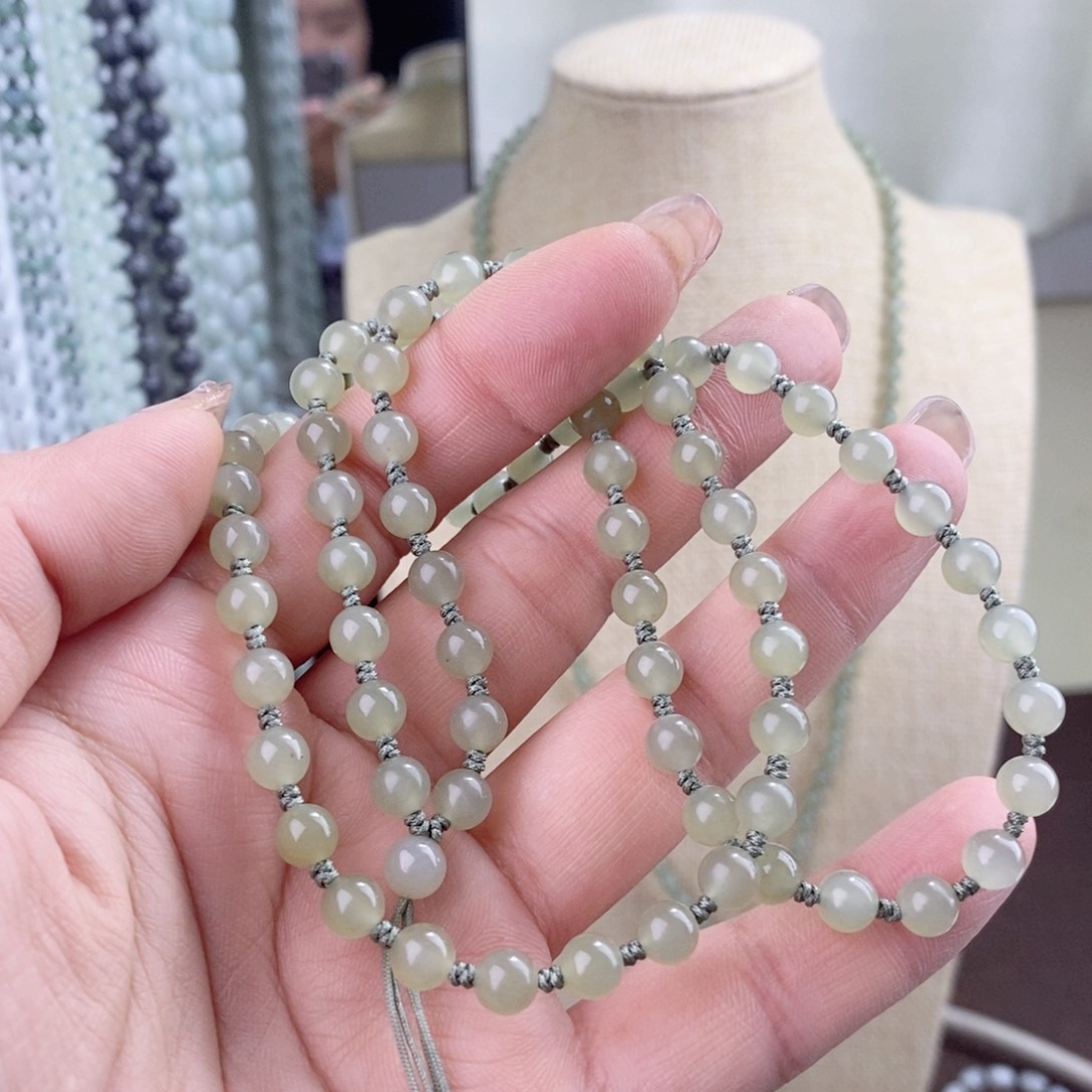 和田玉颈饰未镶嵌联****3