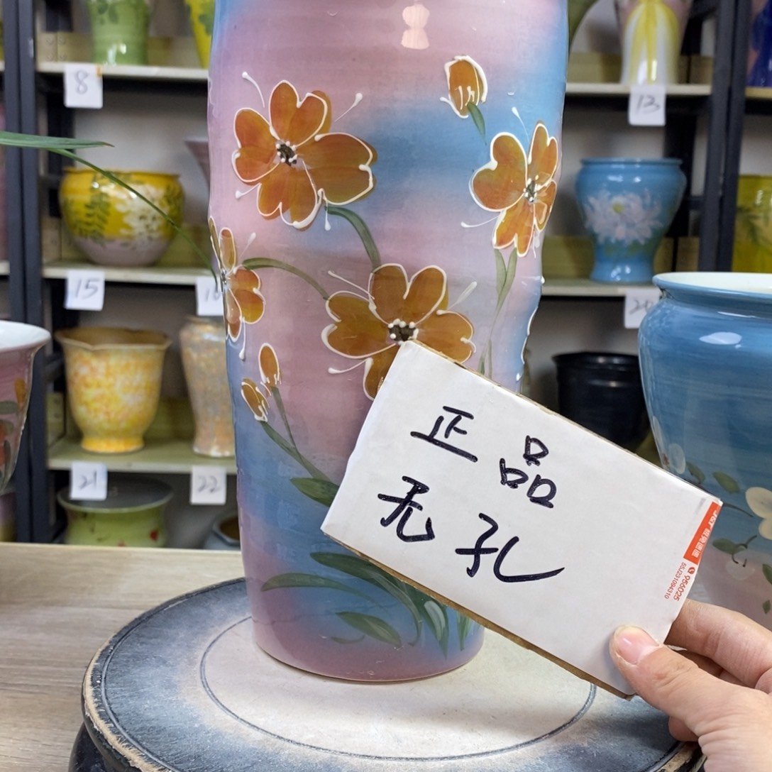 景德镇手工手绘陶瓷花盆