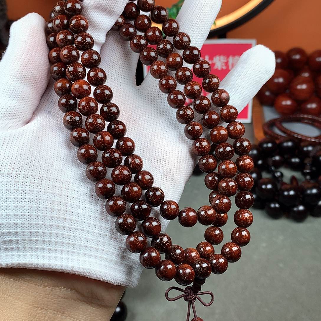 木小叶紫檀0.8尺寸108颗