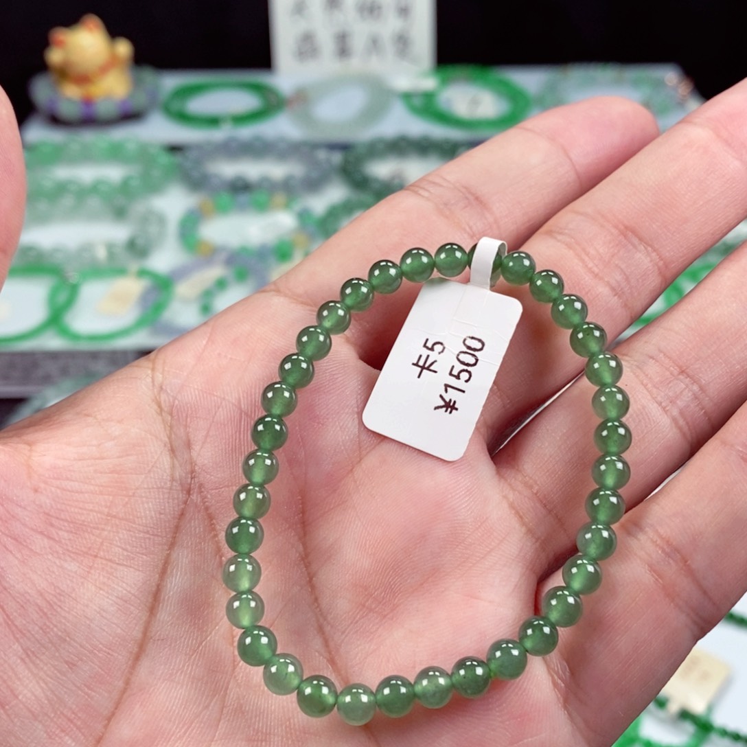 未镶嵌手链翡翠卡5
