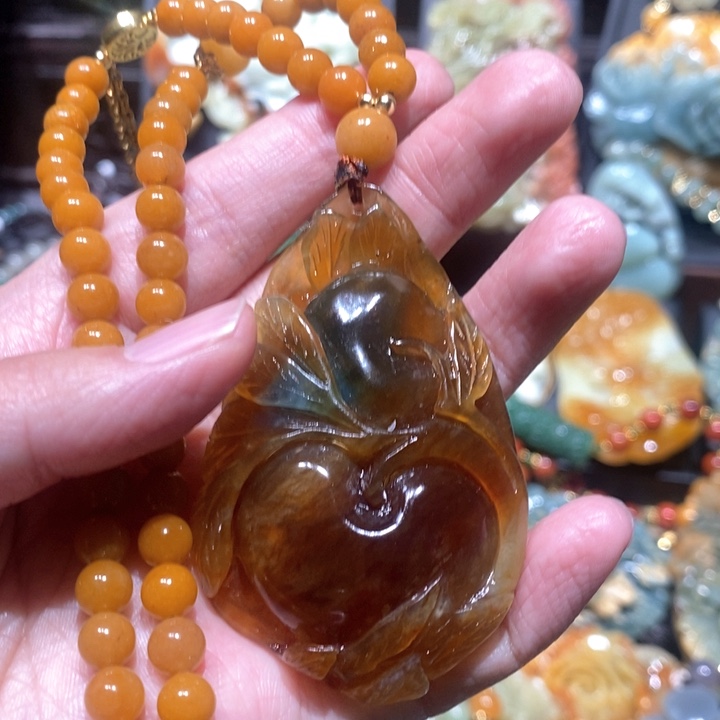 岫玉毛衣链未镶嵌