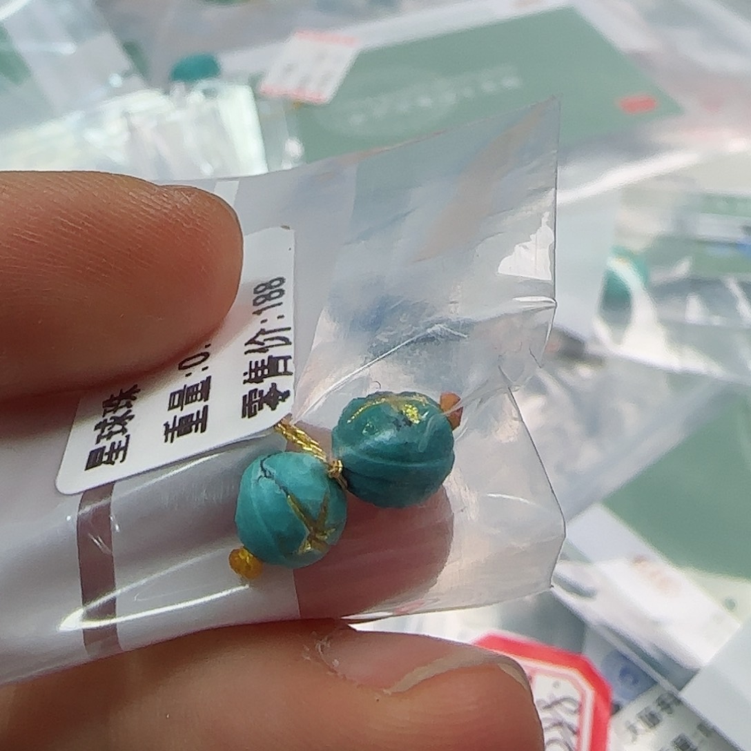 绿松石珠宝半成品未镶嵌