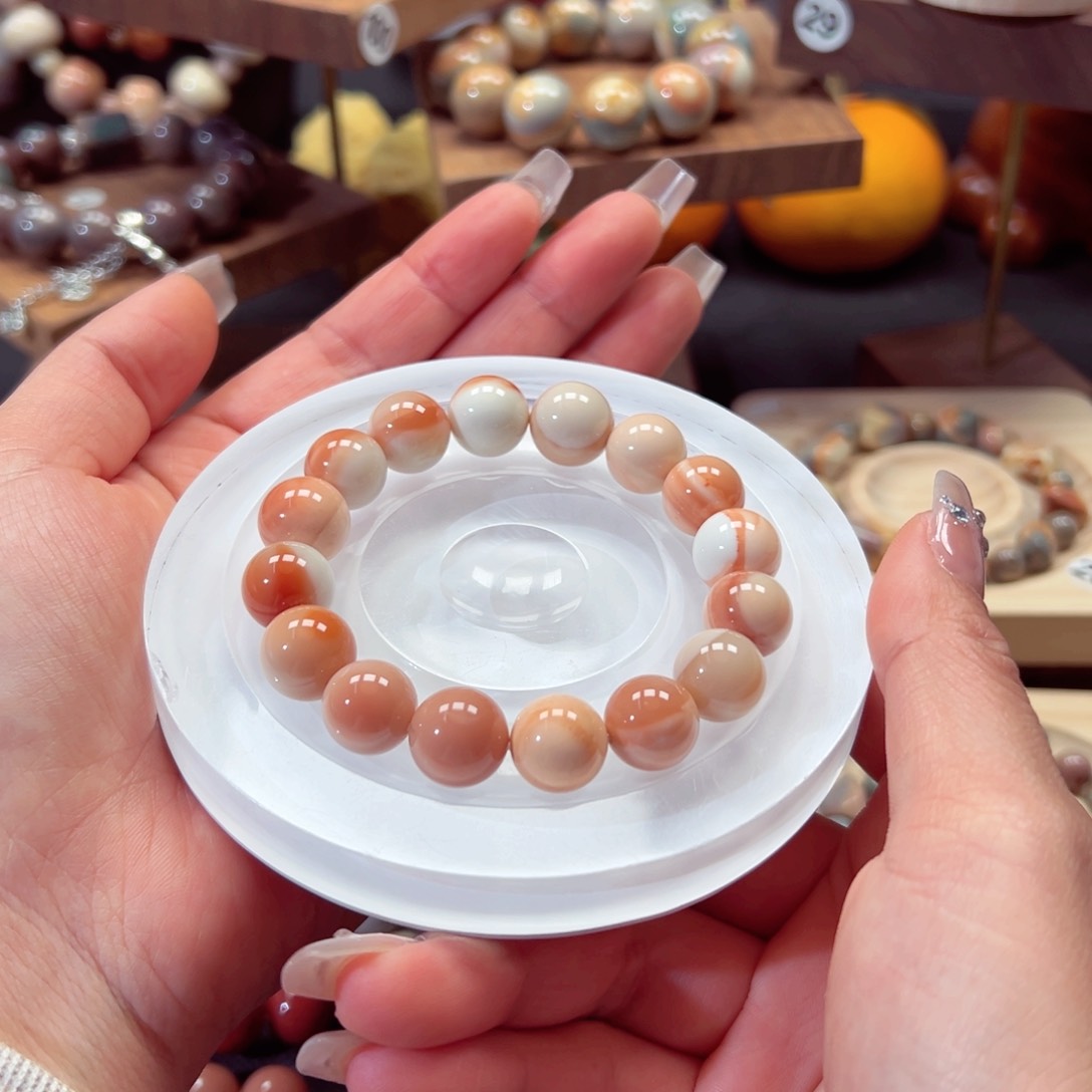 石英质玉手链未镶嵌一***心56