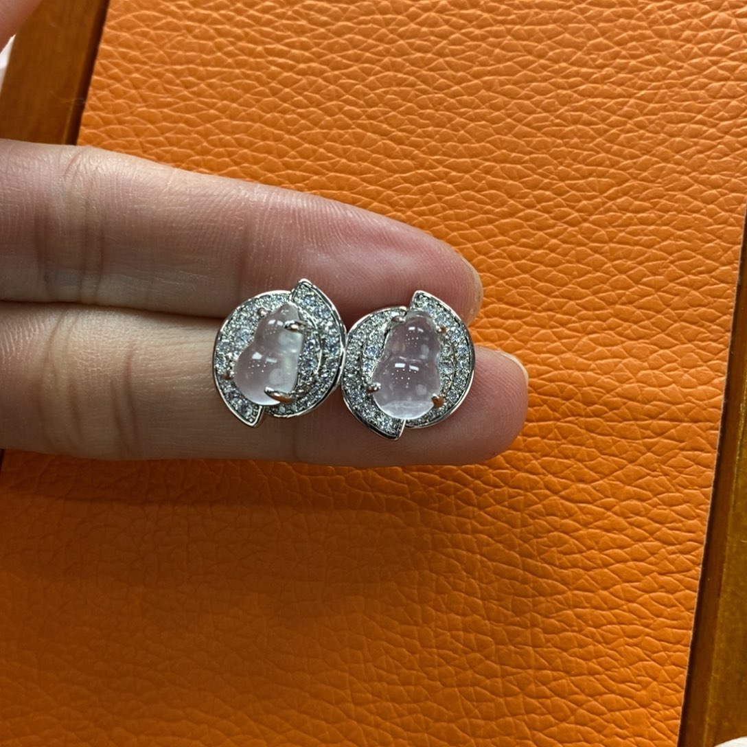 石英质玉吊坠(赠链)银S925镶嵌