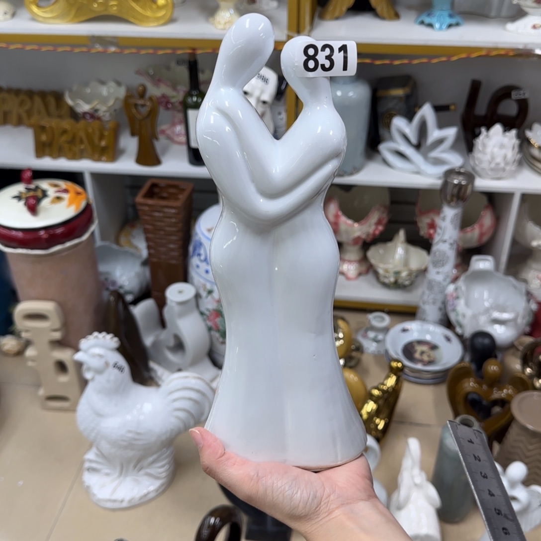 瓷片陶瓷工艺花瓶摆件