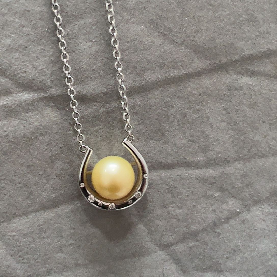 海水珍珠颈饰银S925镶嵌