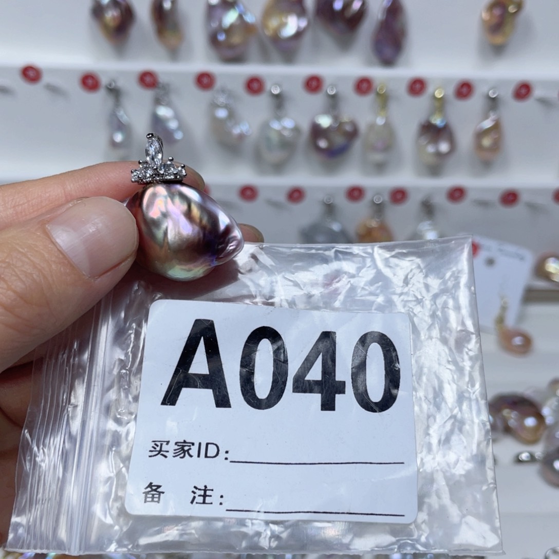 淡水珍珠巴洛克银S925镶嵌