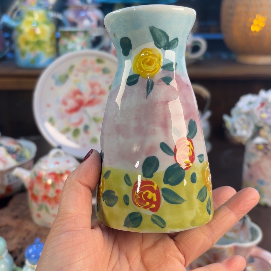 景德镇手绘高温釉下彩陶瓷茶具