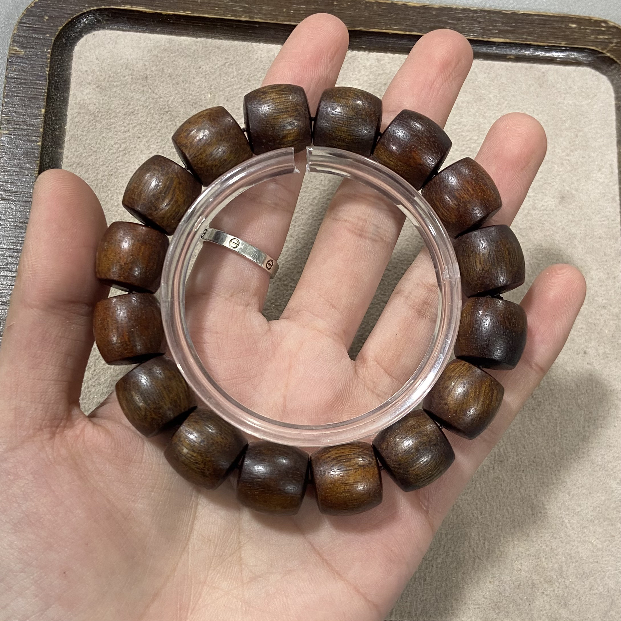 A326金星花梨卡1.5单圈手串