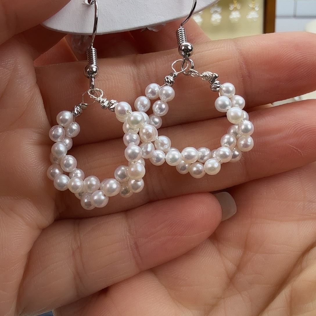 淡水珍珠耳饰未镶嵌