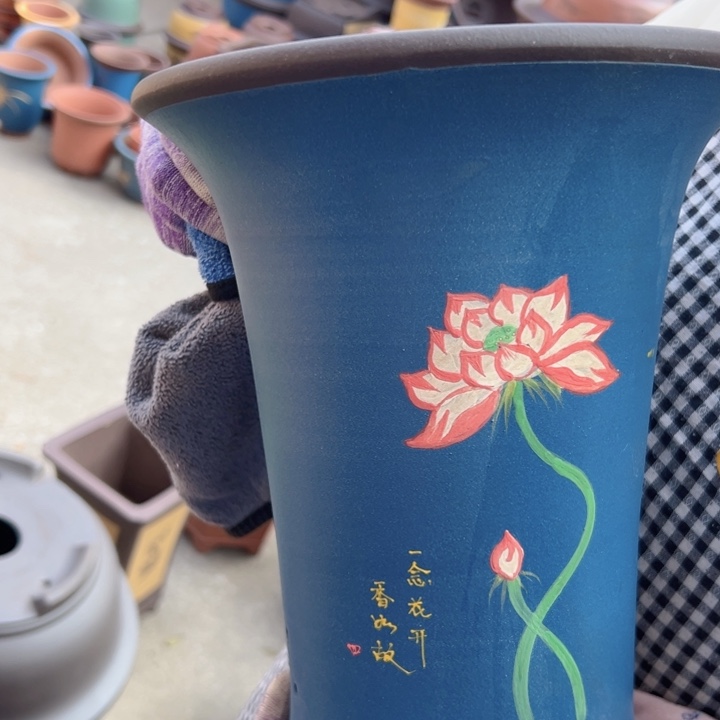 一念花开蓝色大花盆花盆花盆花盆