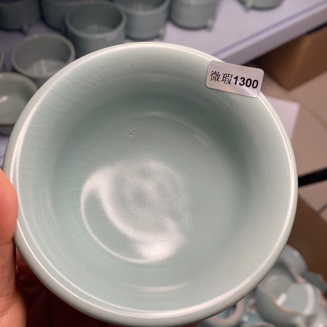 瓷片汝州原矿原釉微瑕1300