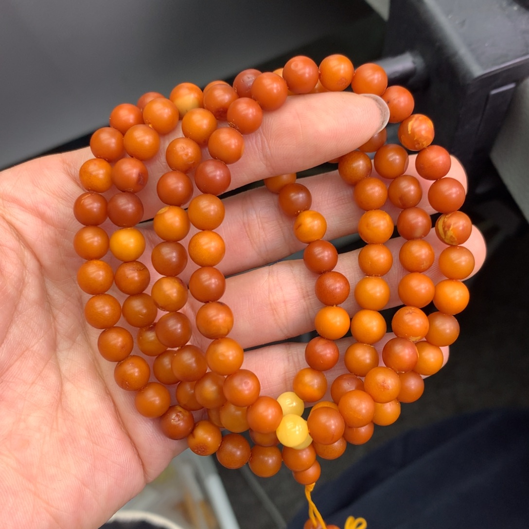 琥珀未镶嵌珠宝奇石7mm➕