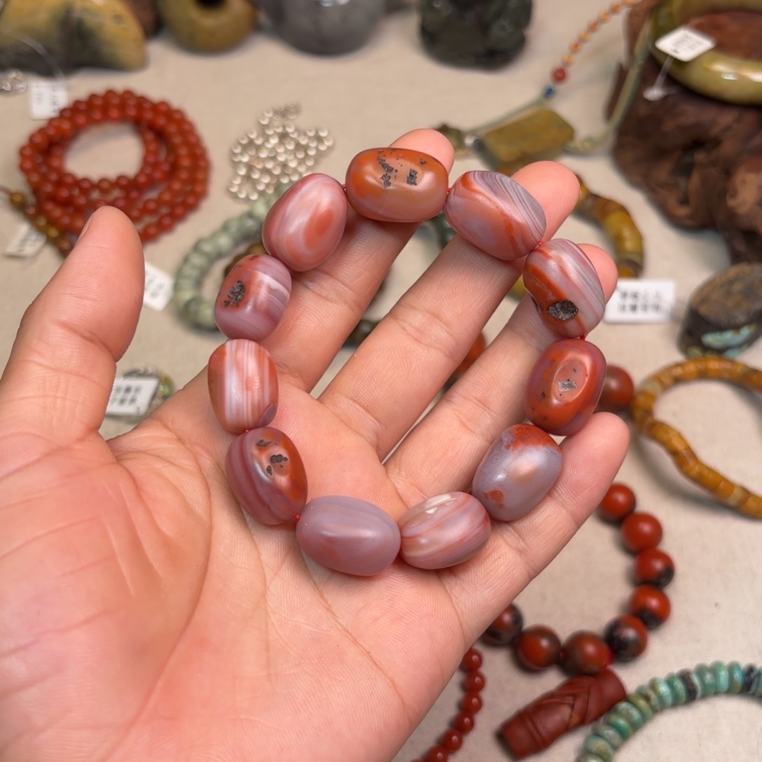 未镶嵌南红玛瑙手链蓝**天