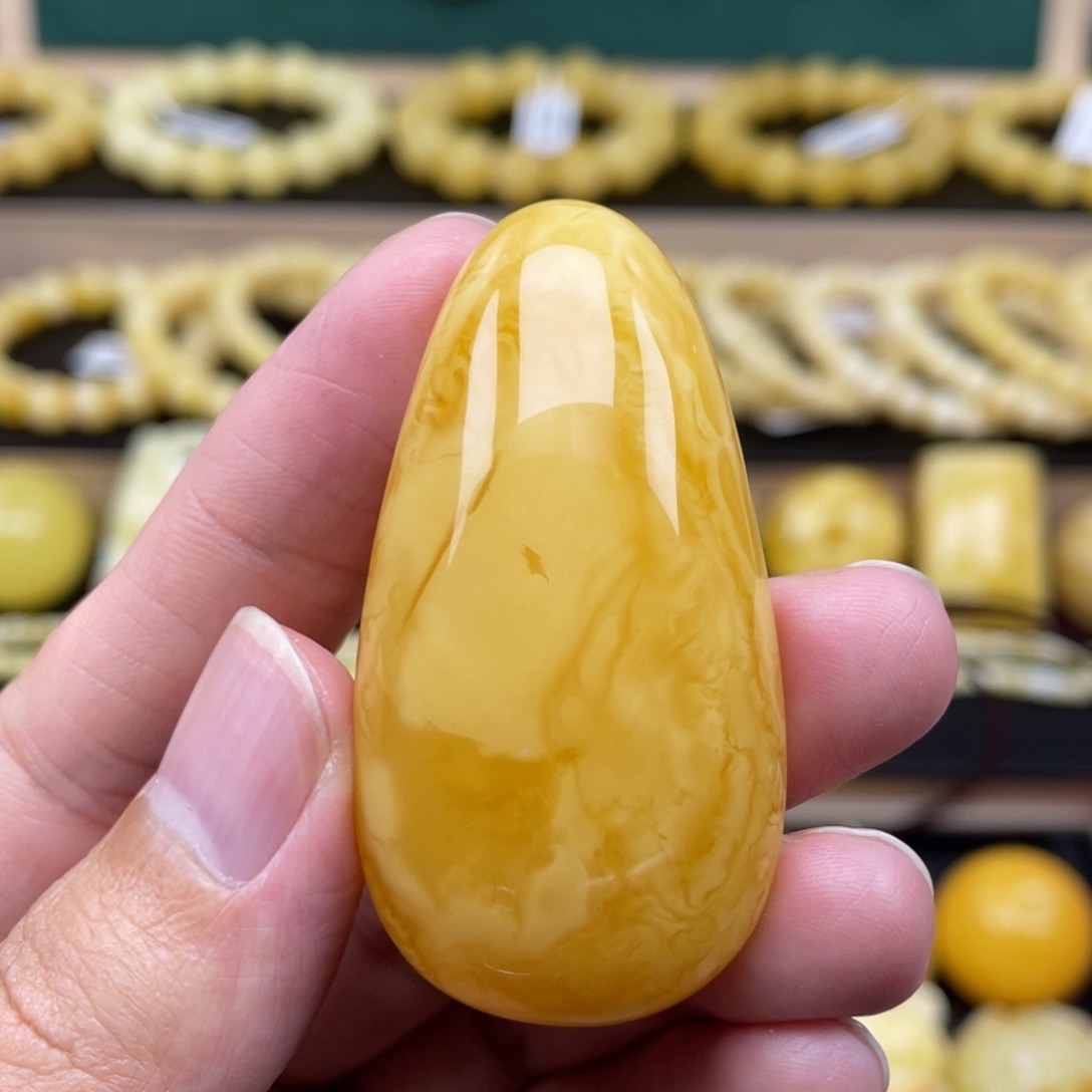 琥珀裸石未镶嵌琥珀蜜蜡