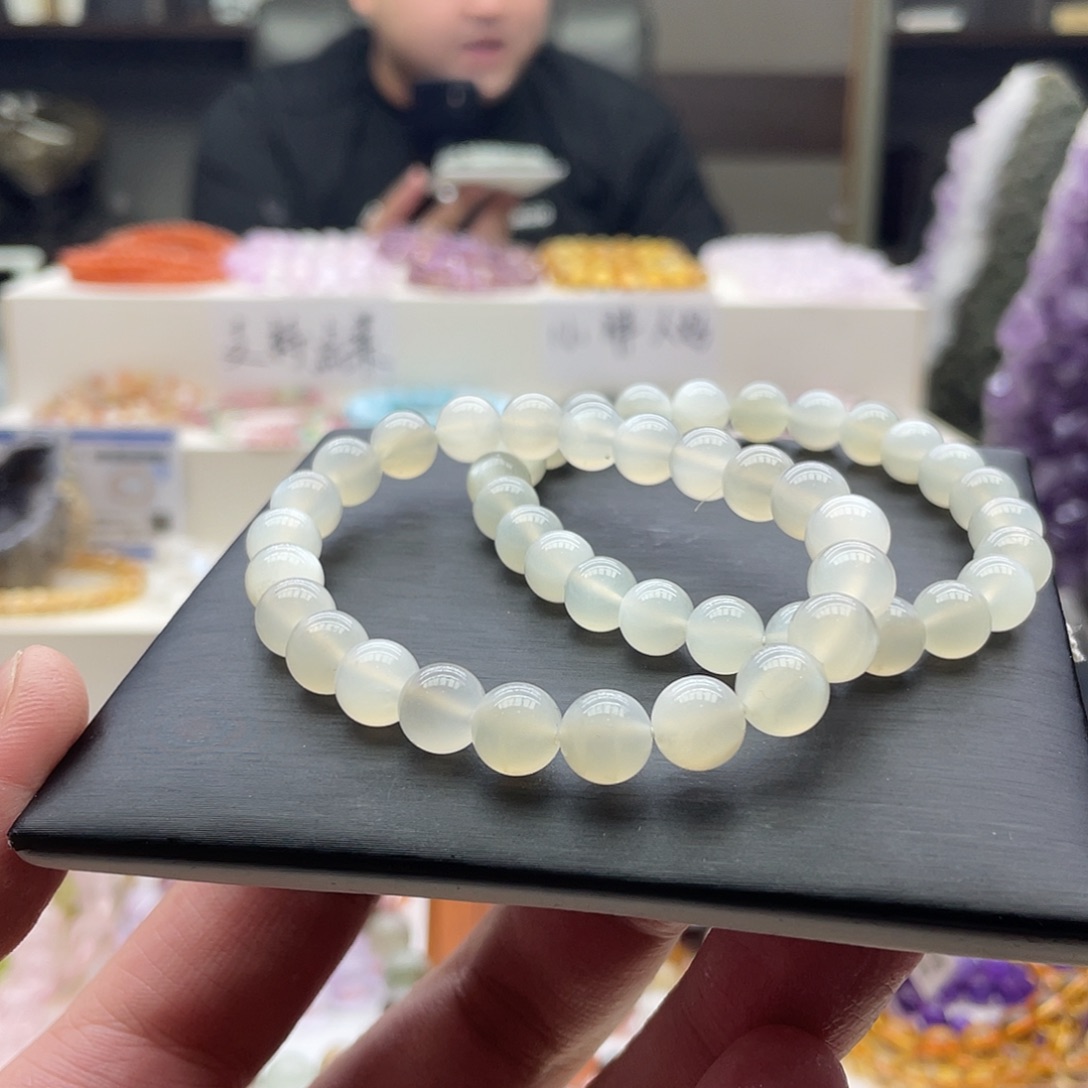 未镶嵌水晶手串白月光手串