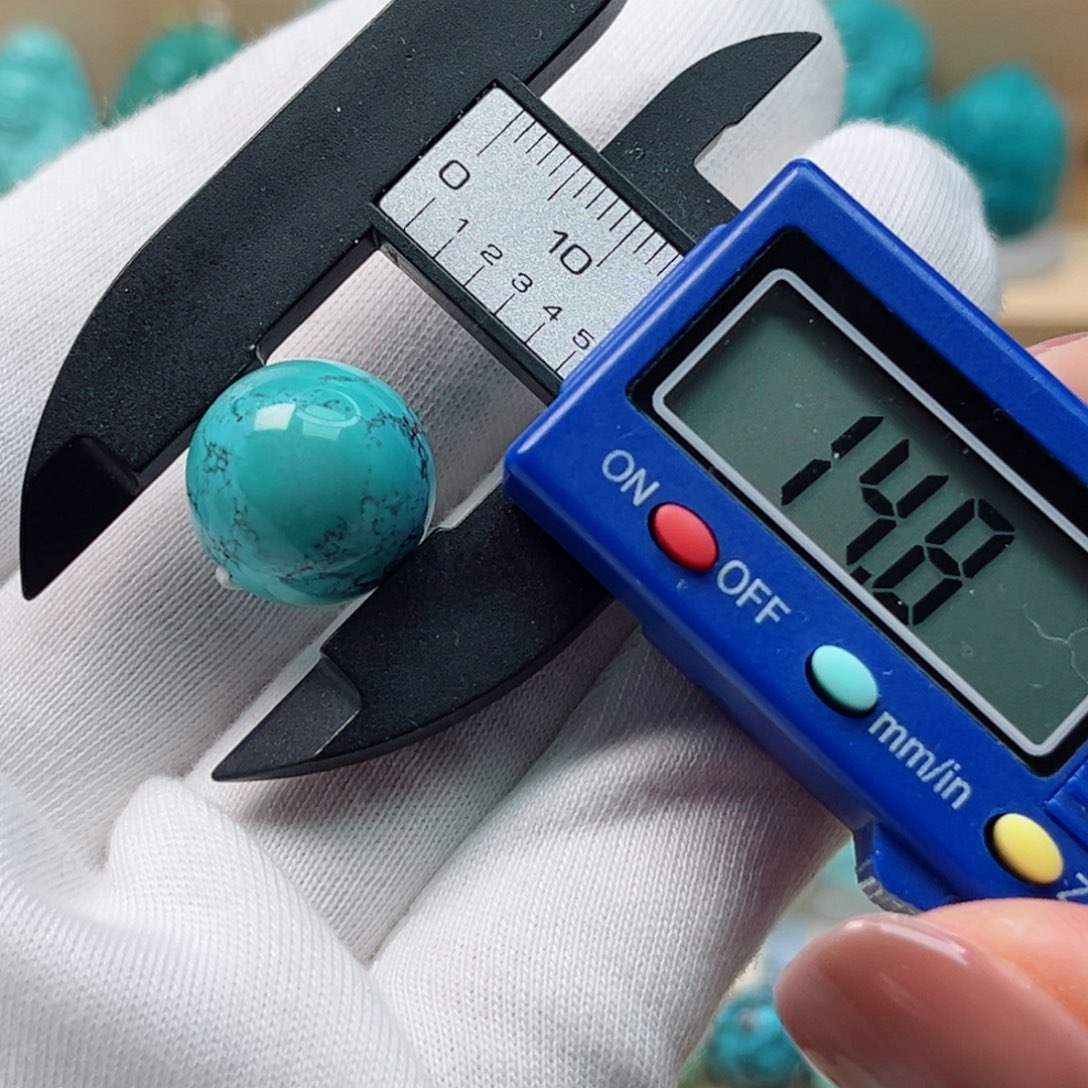 绿松石未镶嵌圆珠