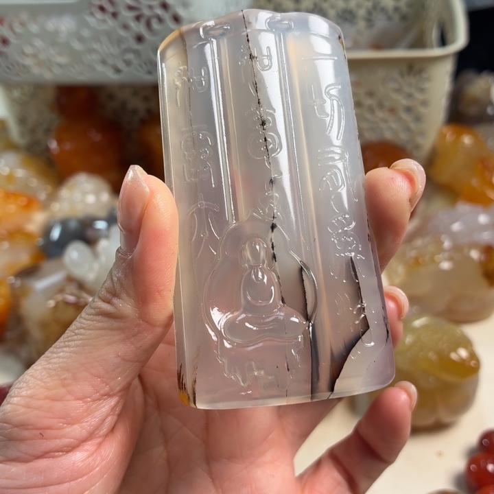 玛瑙/玉髓未镶嵌吊坠(不含链)