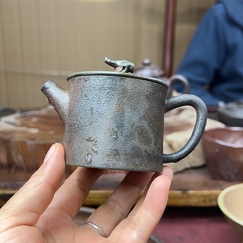 戬谷龙窑柴烧茶壶2