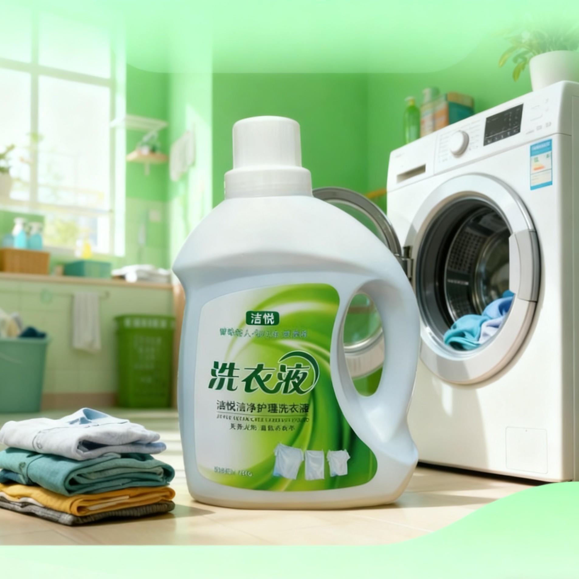 洁悦洗衣液去污家用持久留香毛料污渍花香洗衣液抑菌温和香氛除螨