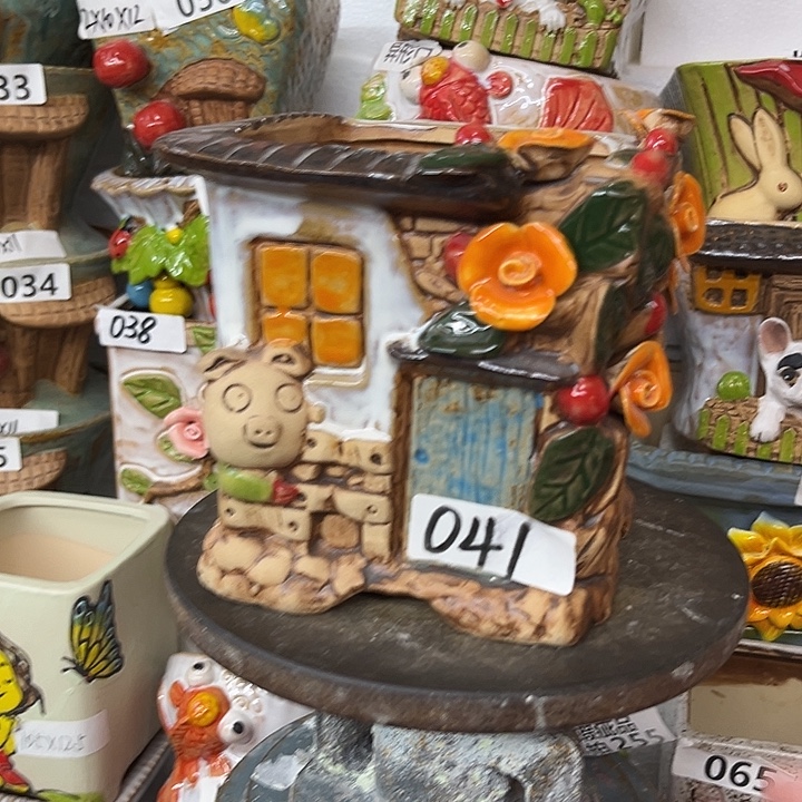 粗陶材质多肉花盆福利