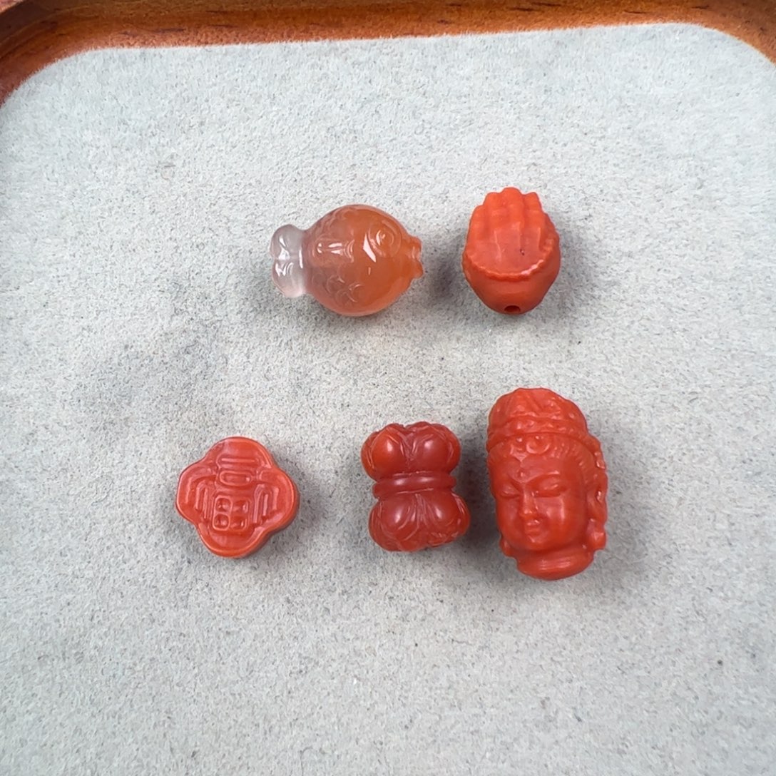 南红玛瑙未镶嵌（配饰套装）A6