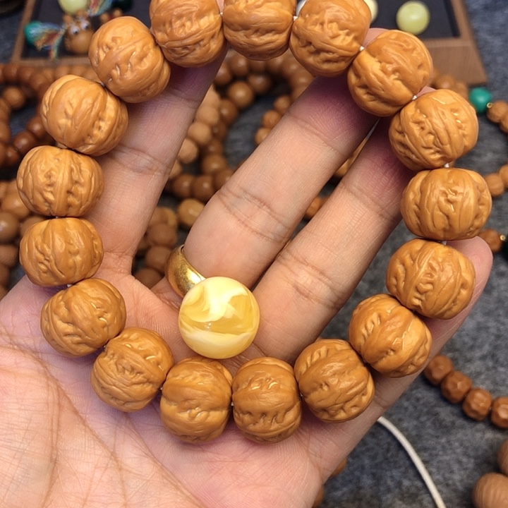 猴头核桃手串磕*八棱
