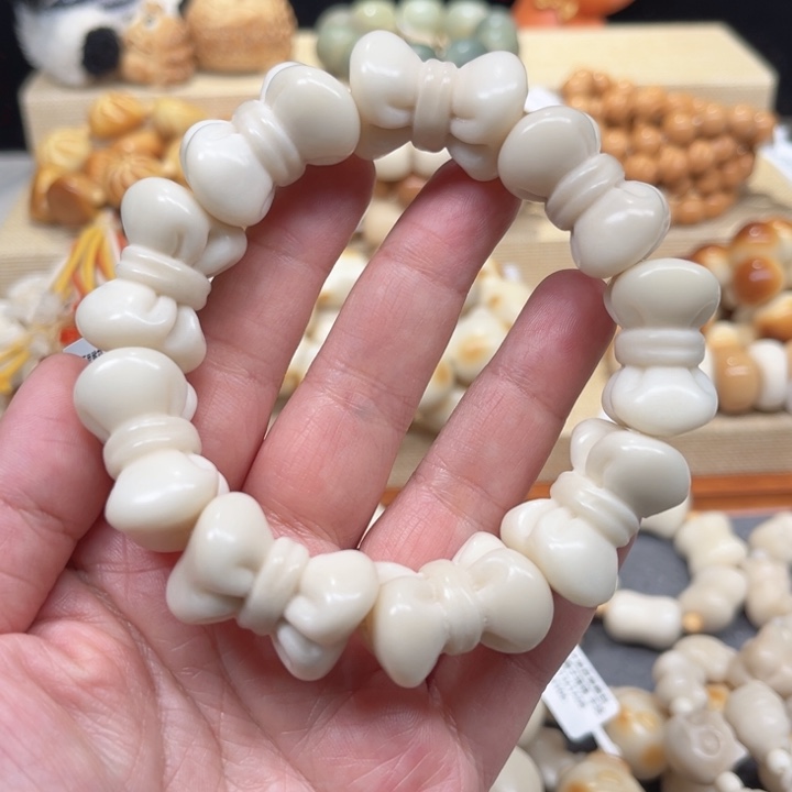 菩提根/象牙果手串蝴蝶结超大尺寸微瑕2-11-60