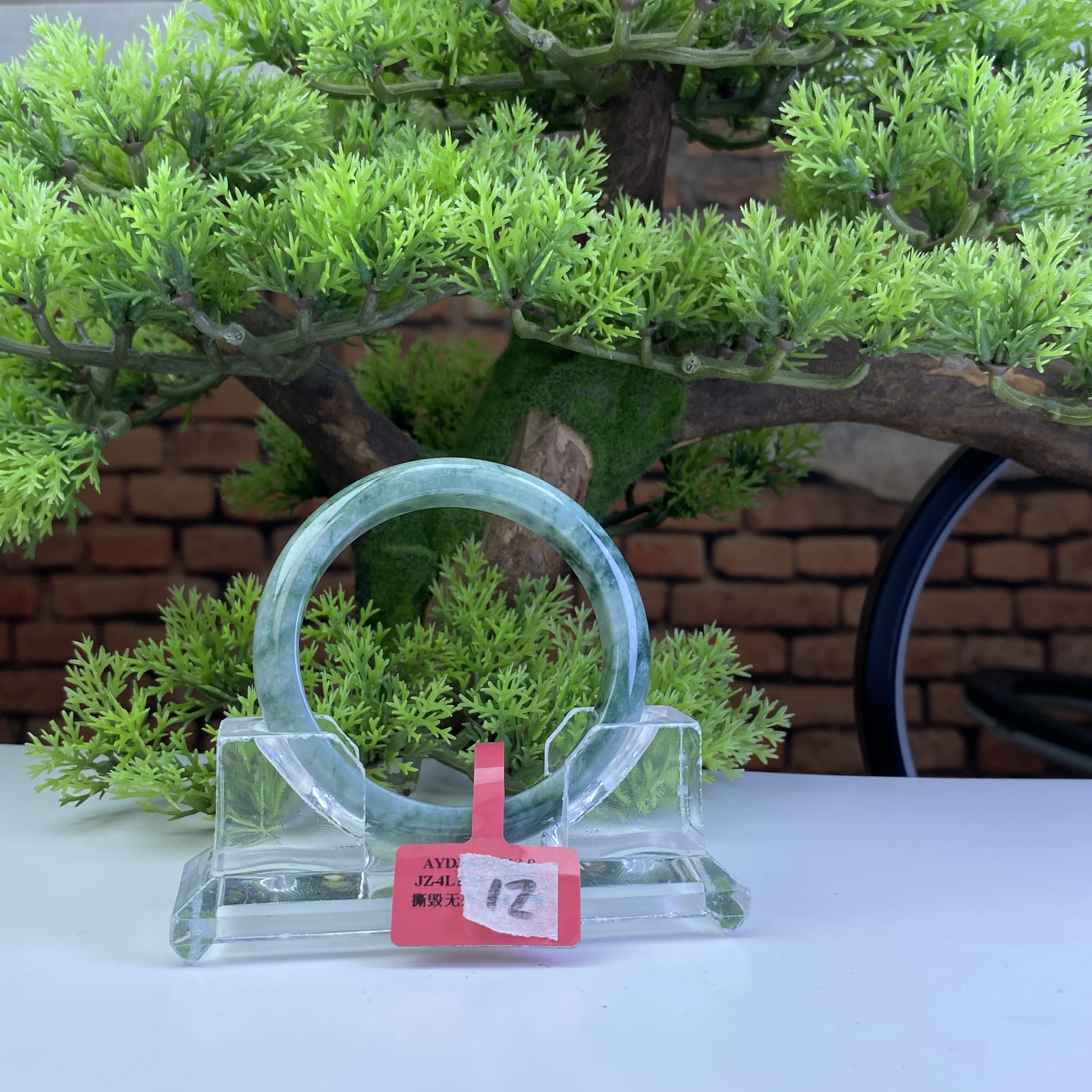 55.3【刀客砍价王】妮妮-天然缅甸A货翡翠手镯 L12