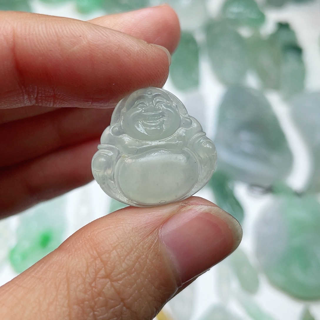 定制翡翠未镶嵌冰佛公