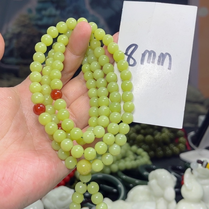 蛇纹石玉颈饰多样性发货未镶嵌