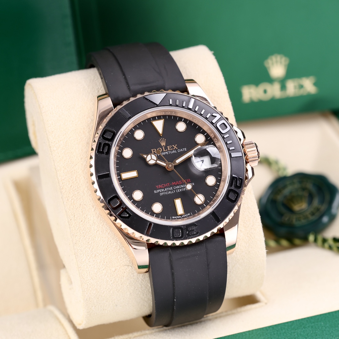 95新 Rolex/劳力士 116655玫瑰金游艇 2018年保卡