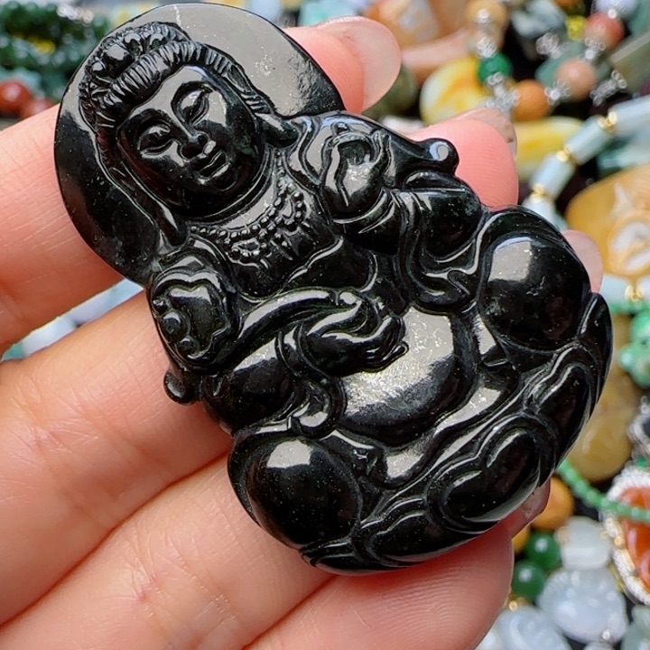 翡翠颈饰未镶嵌天然A货82