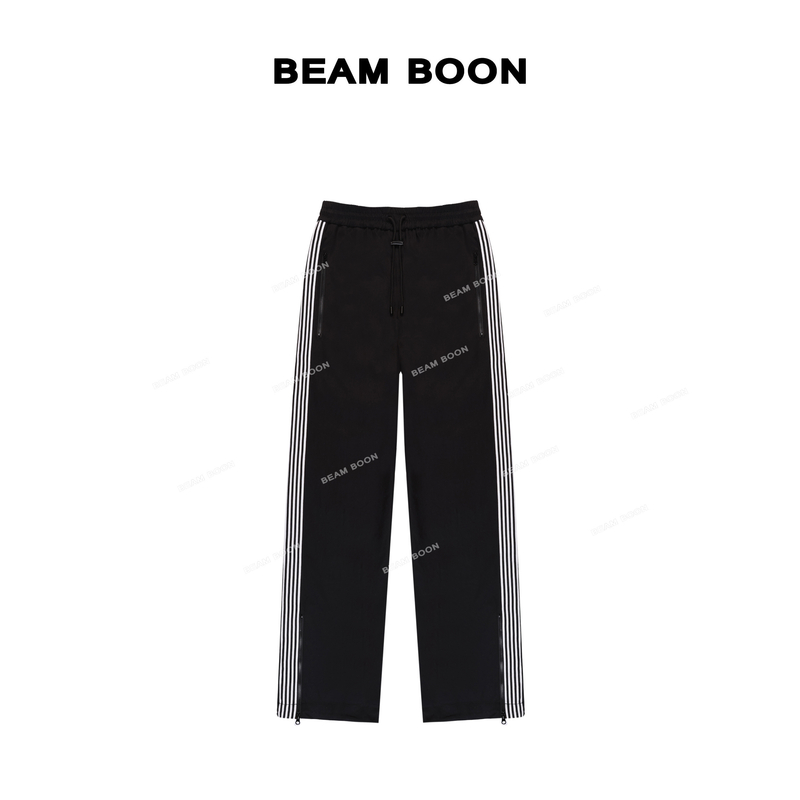 Beam Boon|【秀场裤】高定黑科技抗菌防紫运动侧条抽绳休闲裤