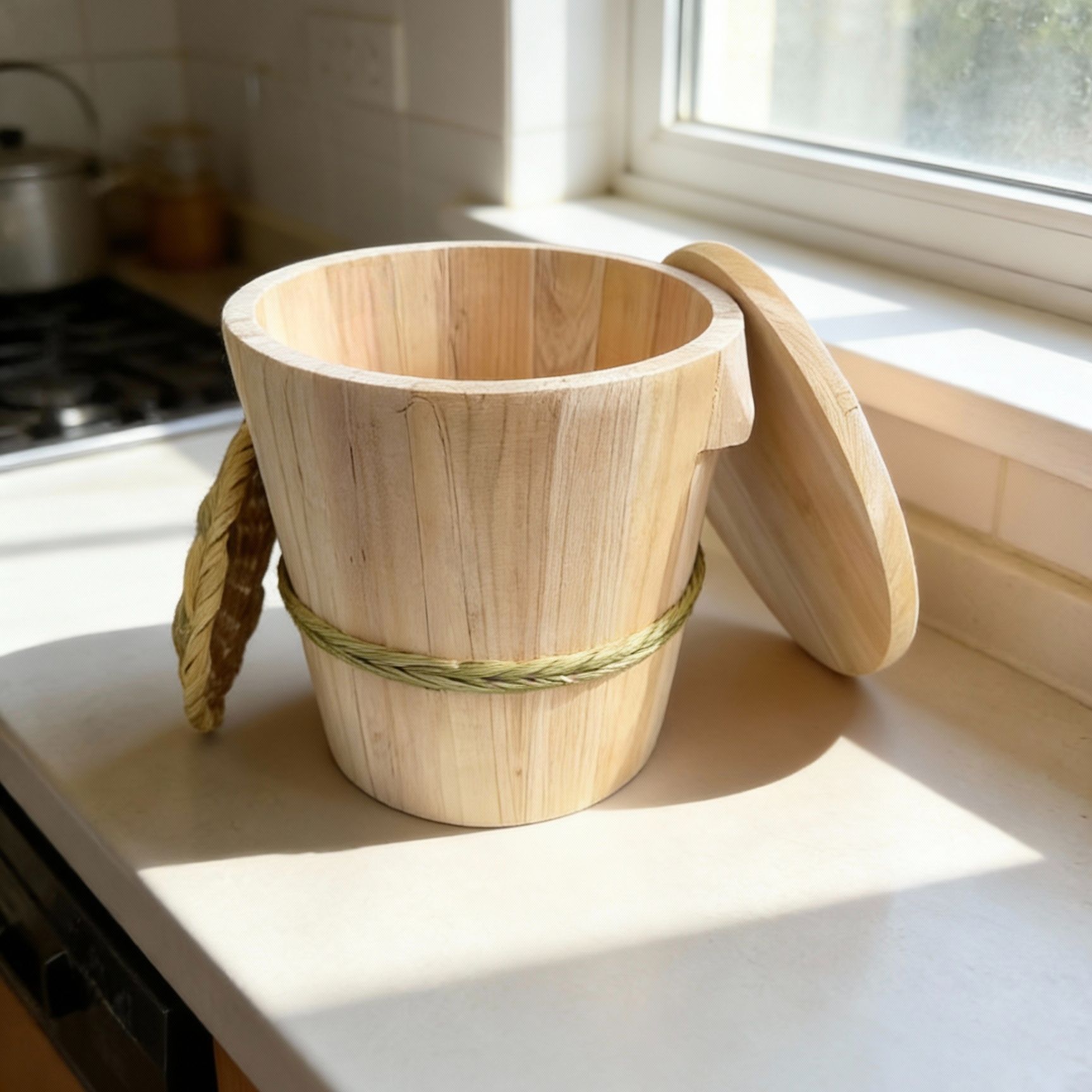 【耳朵/双板】纯手工家用贵州香杉木甑子非遗榫卯蒸米饭木桶