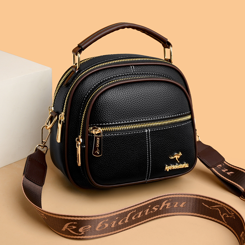 品牌正品女包2025新款时尚多层大容量小圆包手提单肩斜跨女包608