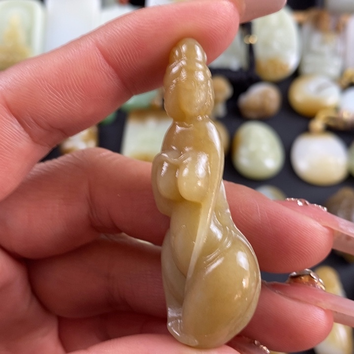 和田玉挂件未镶嵌毛***仰