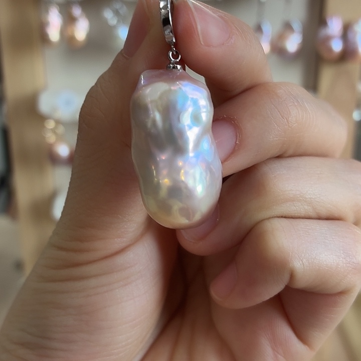 淡水珍珠吊坠(不含链)未镶嵌