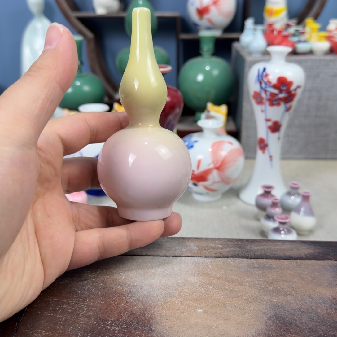 陶瓷手工小花器摆件