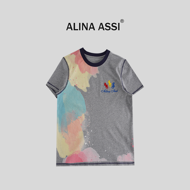 【糯米姐】2025春夏新款百搭时尚T恤简约显瘦短袖上衣Y0348