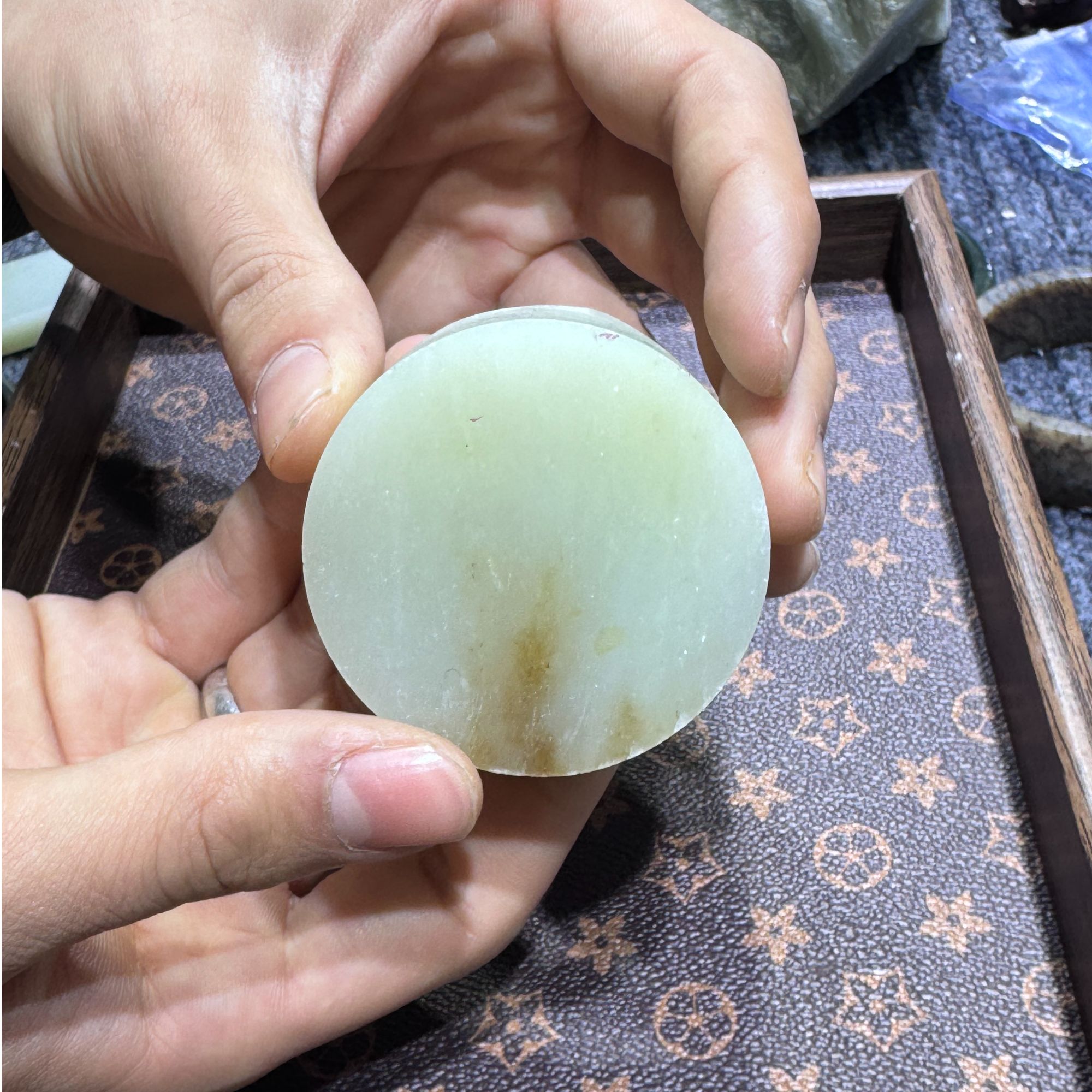 和田玉 羊脂玉 镯心 礼品