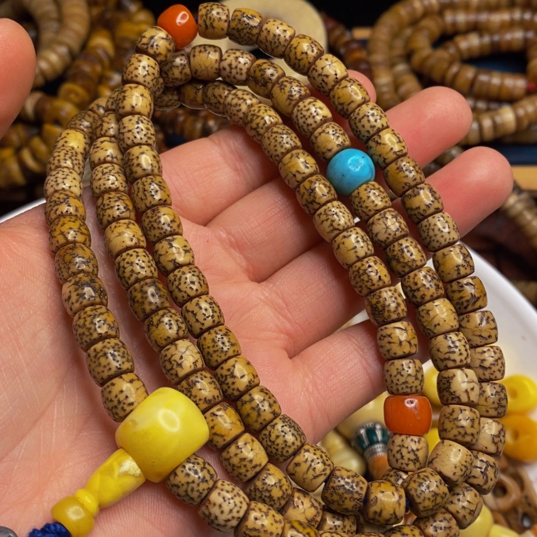 藏传文玩老星月108搭配好