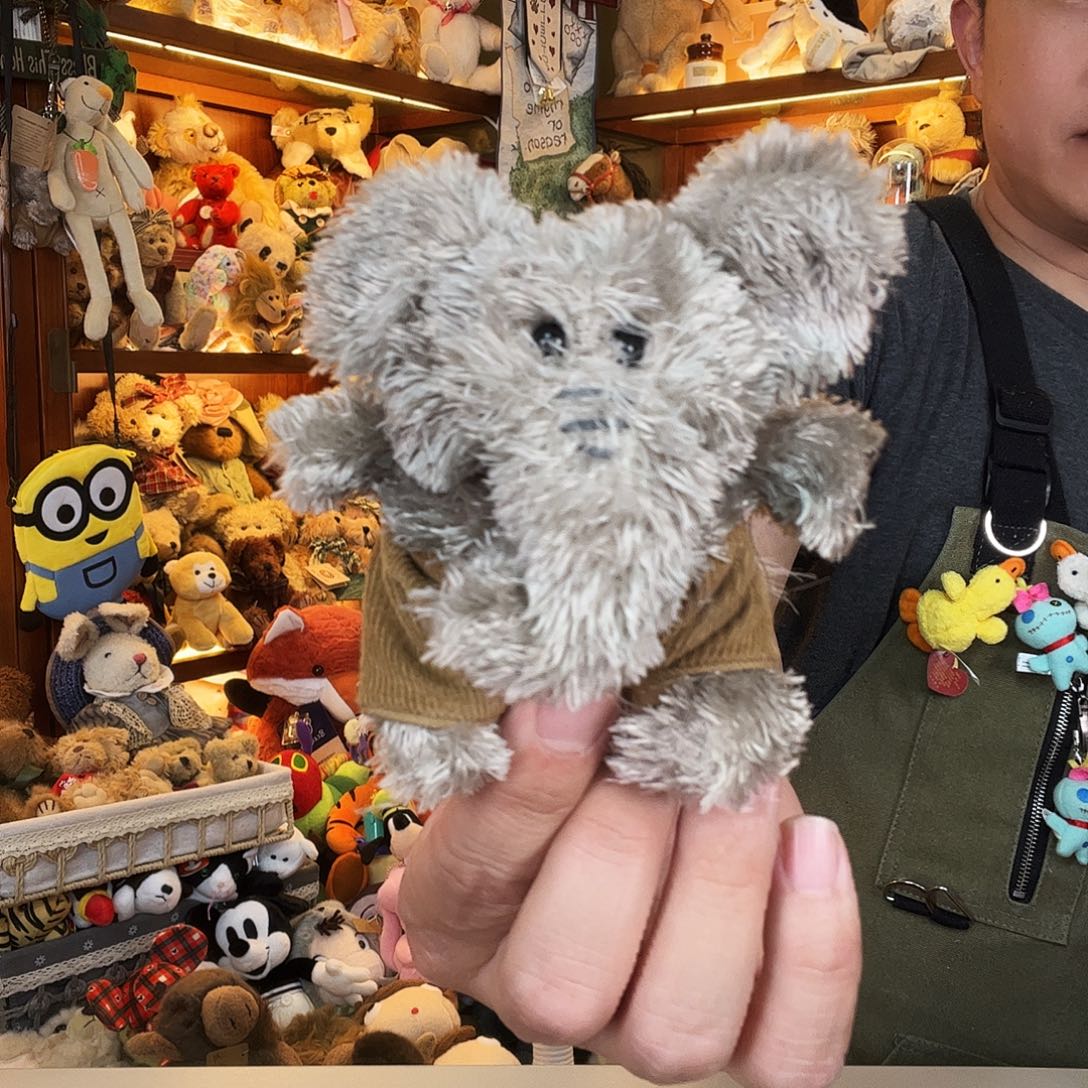 毛绒老款小象。    