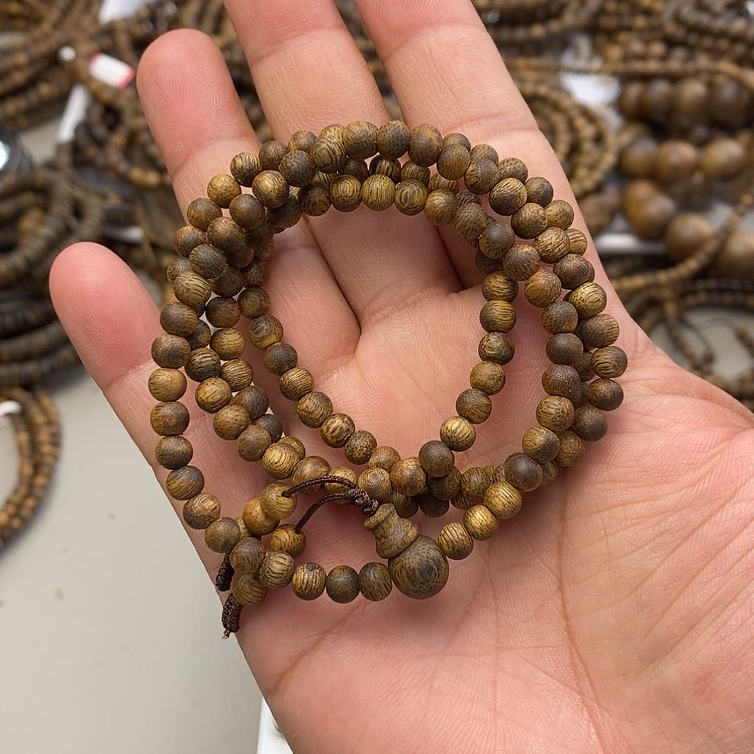 沉香手串圆珠05多圈多样性发一