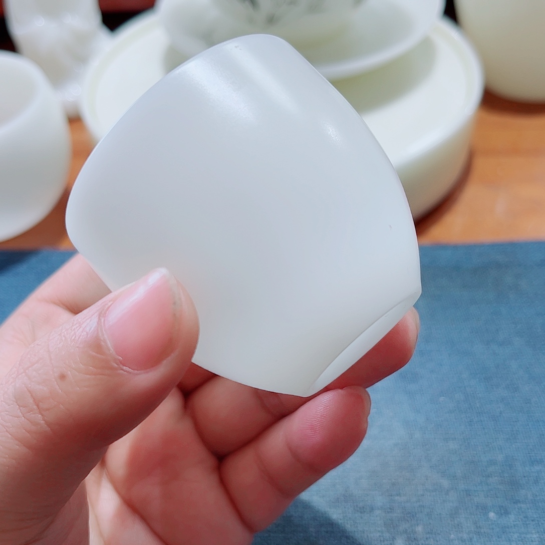 陶瓷素烧璞玉6个55ccccc