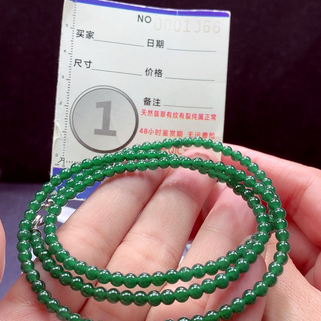 翡翠未镶嵌手链项链