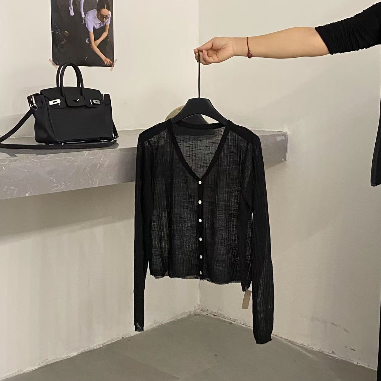 【ARONG阿荣家】开衫09235-黑色-F-补