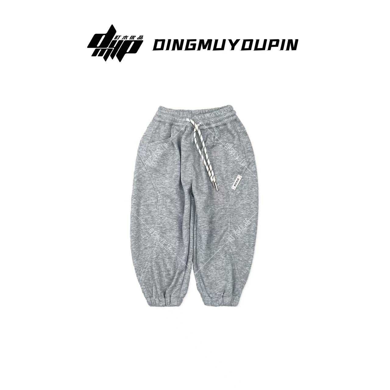 【町木优品】儿童春夏男童新款洋气修身拼接版型设计百搭卫裤 K1821