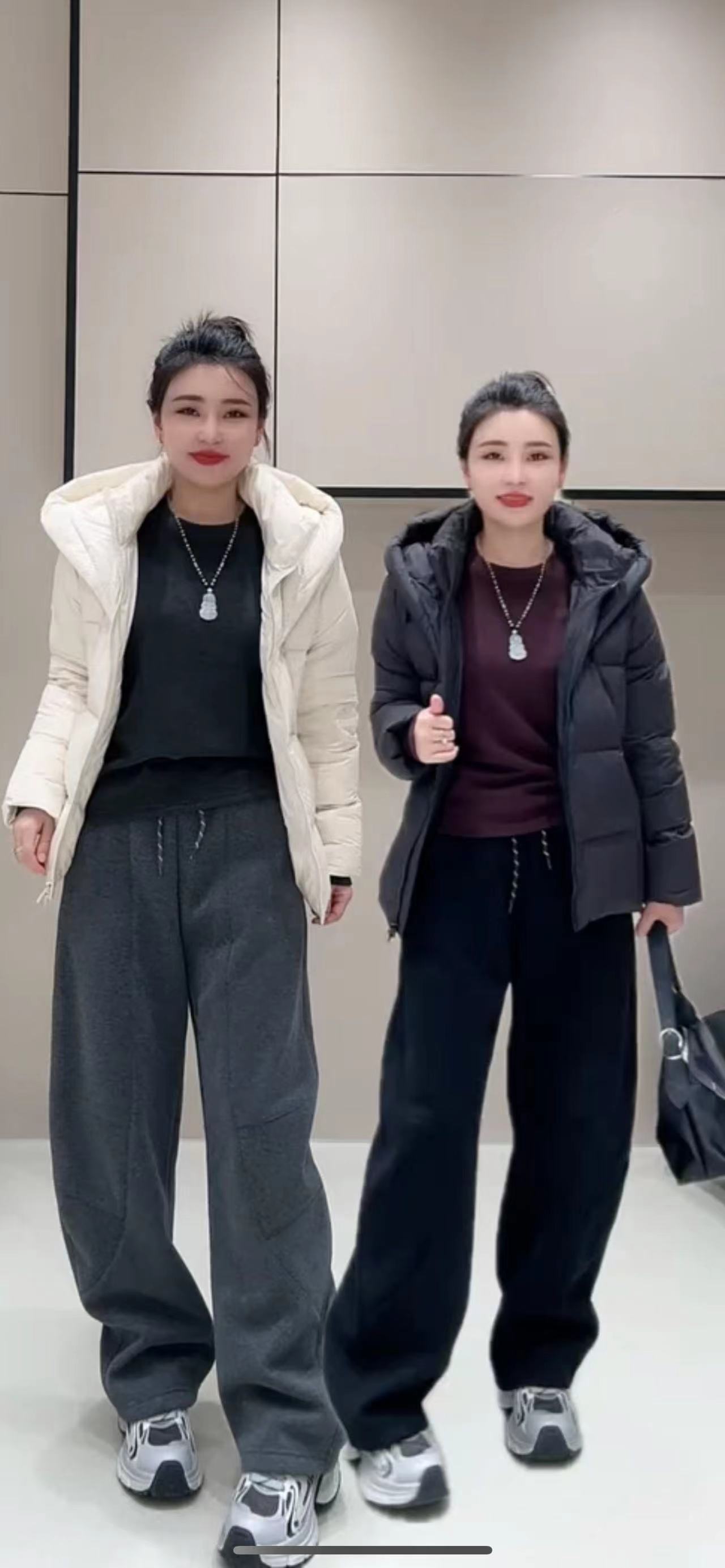 2025新款高腰小个子垂感弯刀直筒阔腿裤X6821